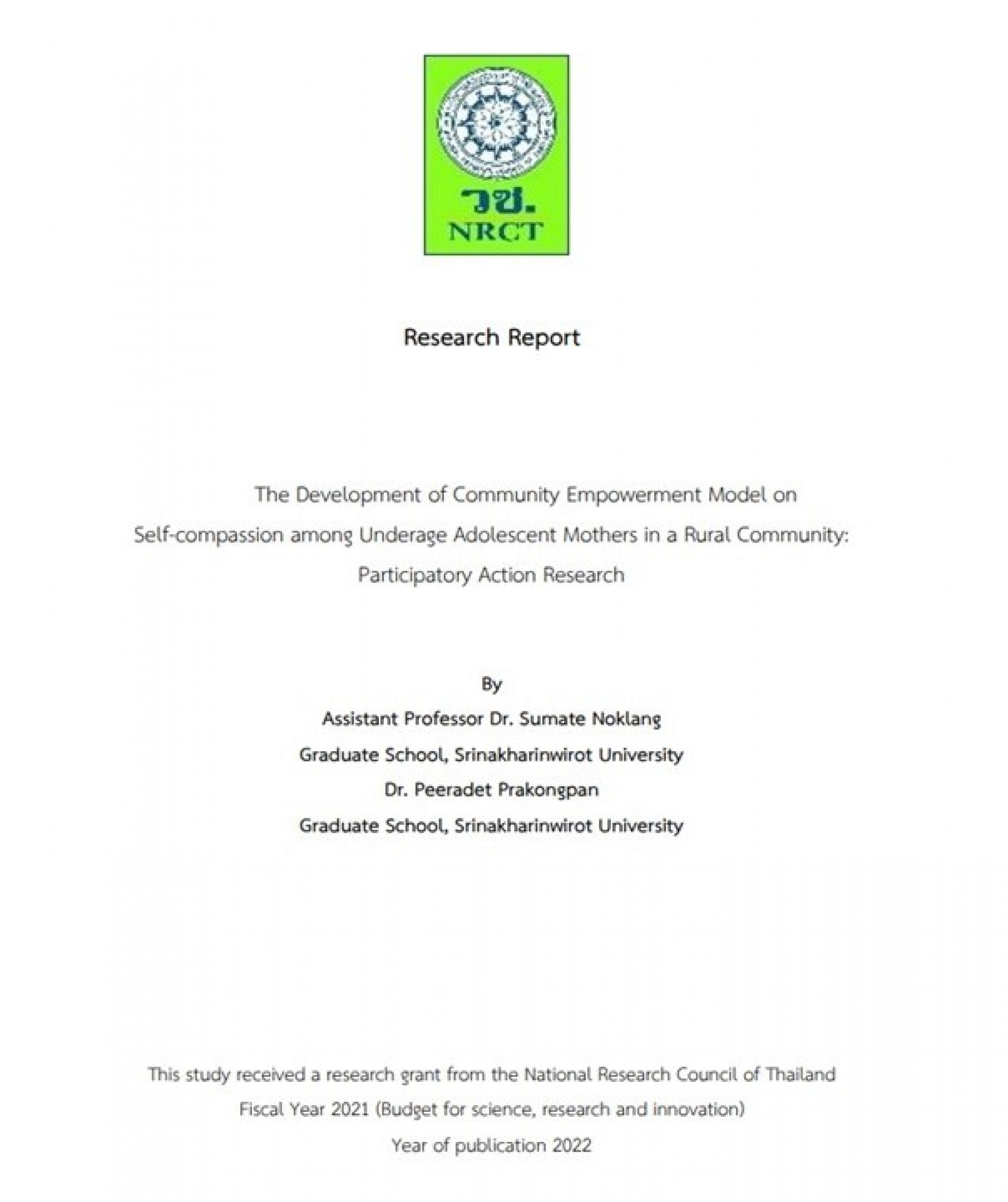 Full Paper submitted to National Research Centre